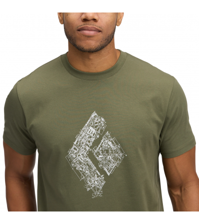 Тениска Black Diamond Engineered Diamond SS Tee M's