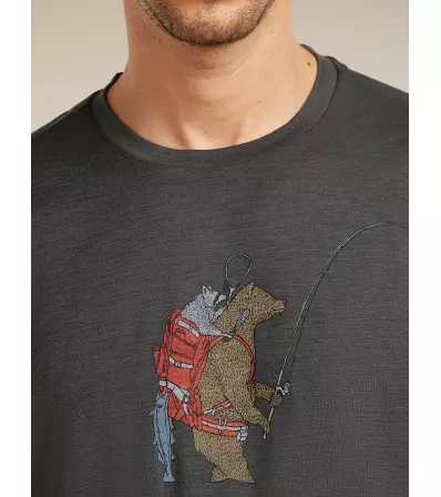 Тениска Icebreaker Merino 150 Tech Lite SS Tee Bear Catch M's